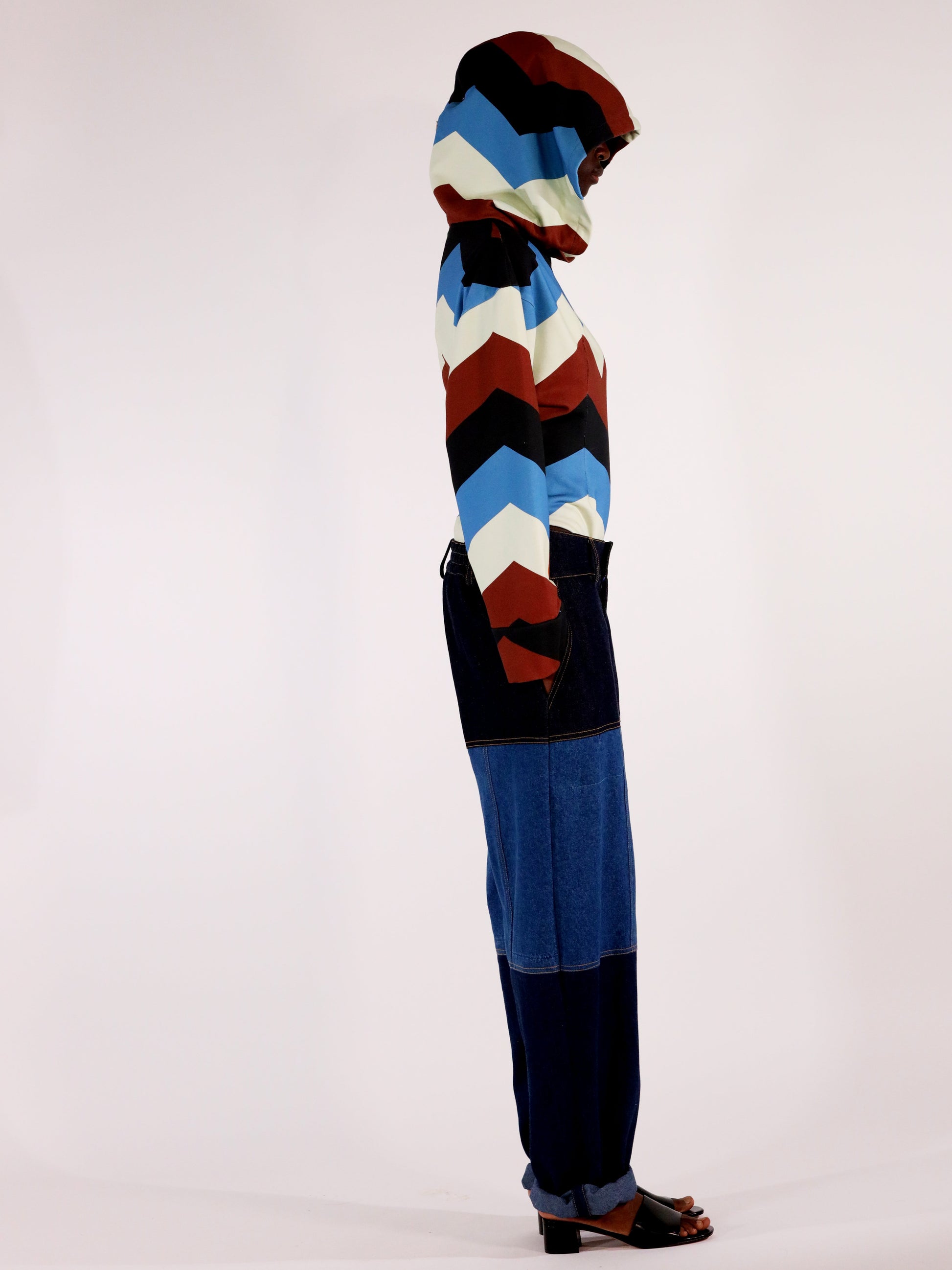 Body BODYHOODIE à capuche, print exclusif en chevrons signature - Sakina M&#39;sa