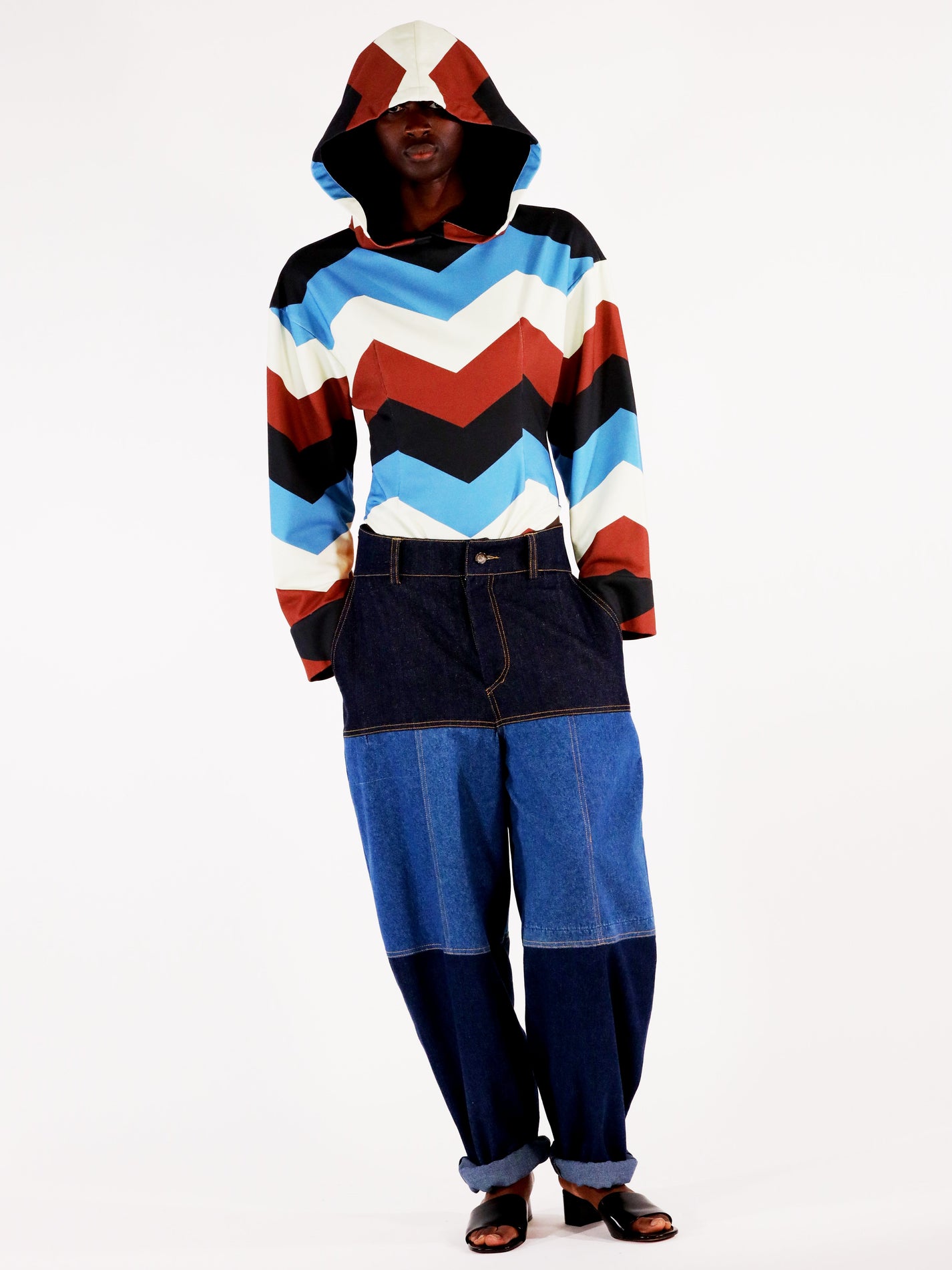 Body BODYHOODIE à capuche, print exclusif en chevrons signature - Sakina M&#39;sa