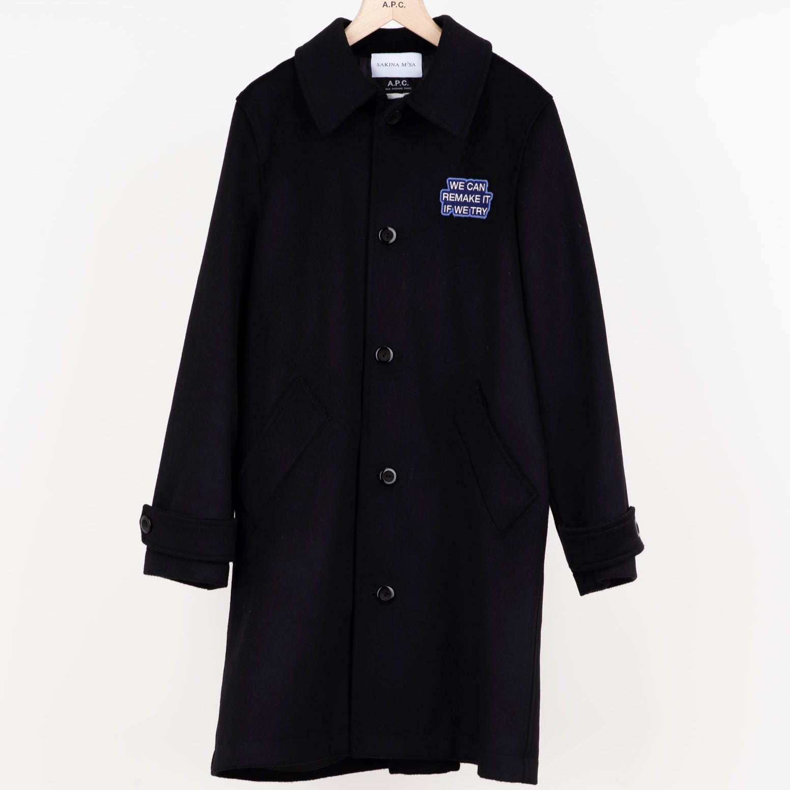 APC x SAKINA M&#39;SA-MANTEAU MAC SUZANNE- NOIRE - Sakina M&#39;sa