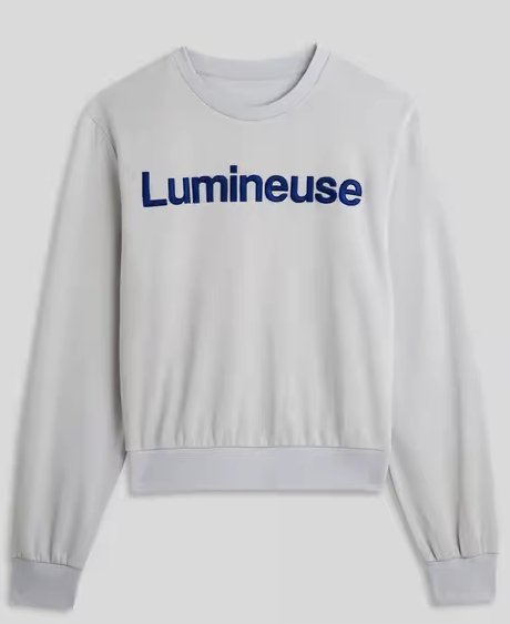 Sweat Luma-Lumineuse-Gris doux - Sakina M&#39;sa
