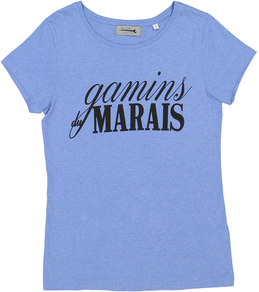 T-shirt Gamins du Marais - Bleu - Sakina M'sa