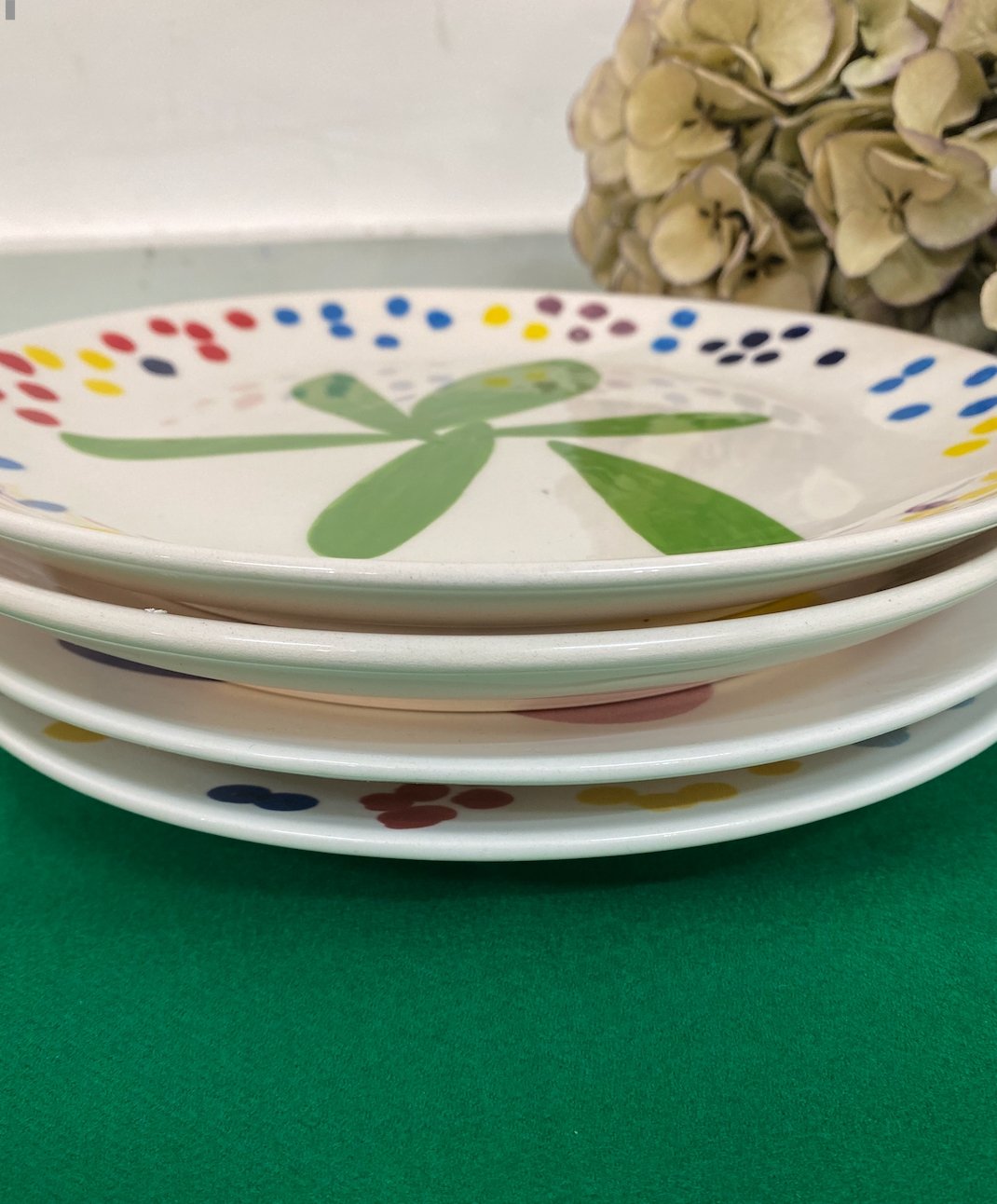 Toupie green- assiette - Sakina M&#39;sa